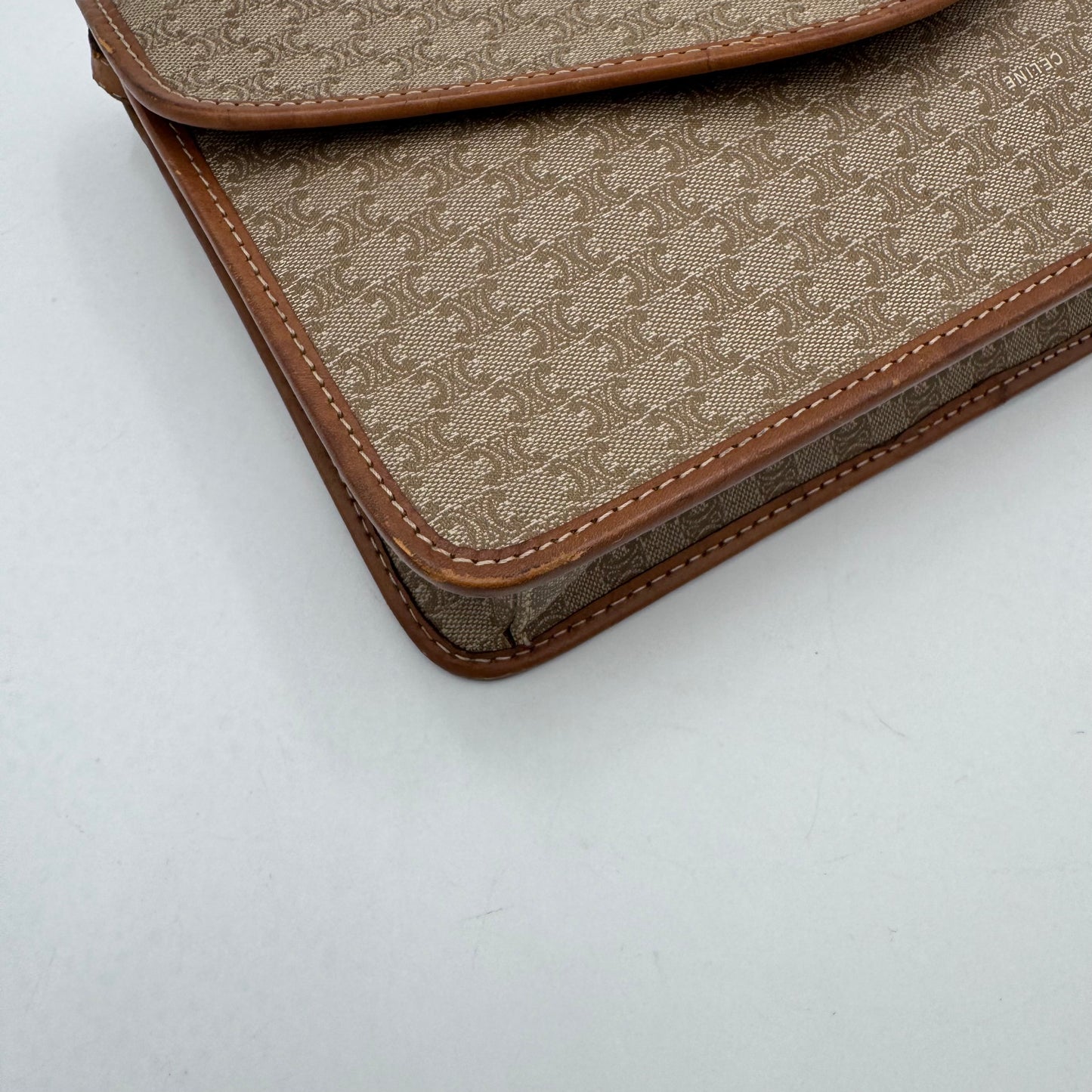 Celine Paris Macadam PVC Envelope Flap Crossbody