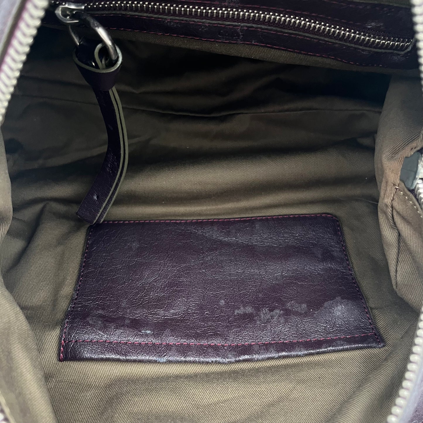 Chloe Dark Purple Leather Eclipse Boston Bag