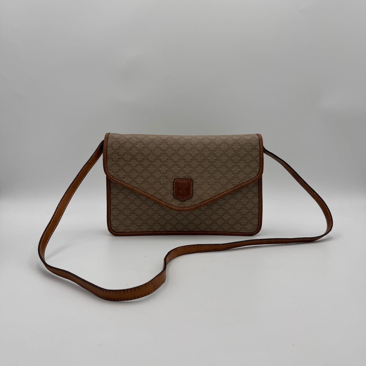 Celine Paris Macadam PVC Envelope Flap Crossbody