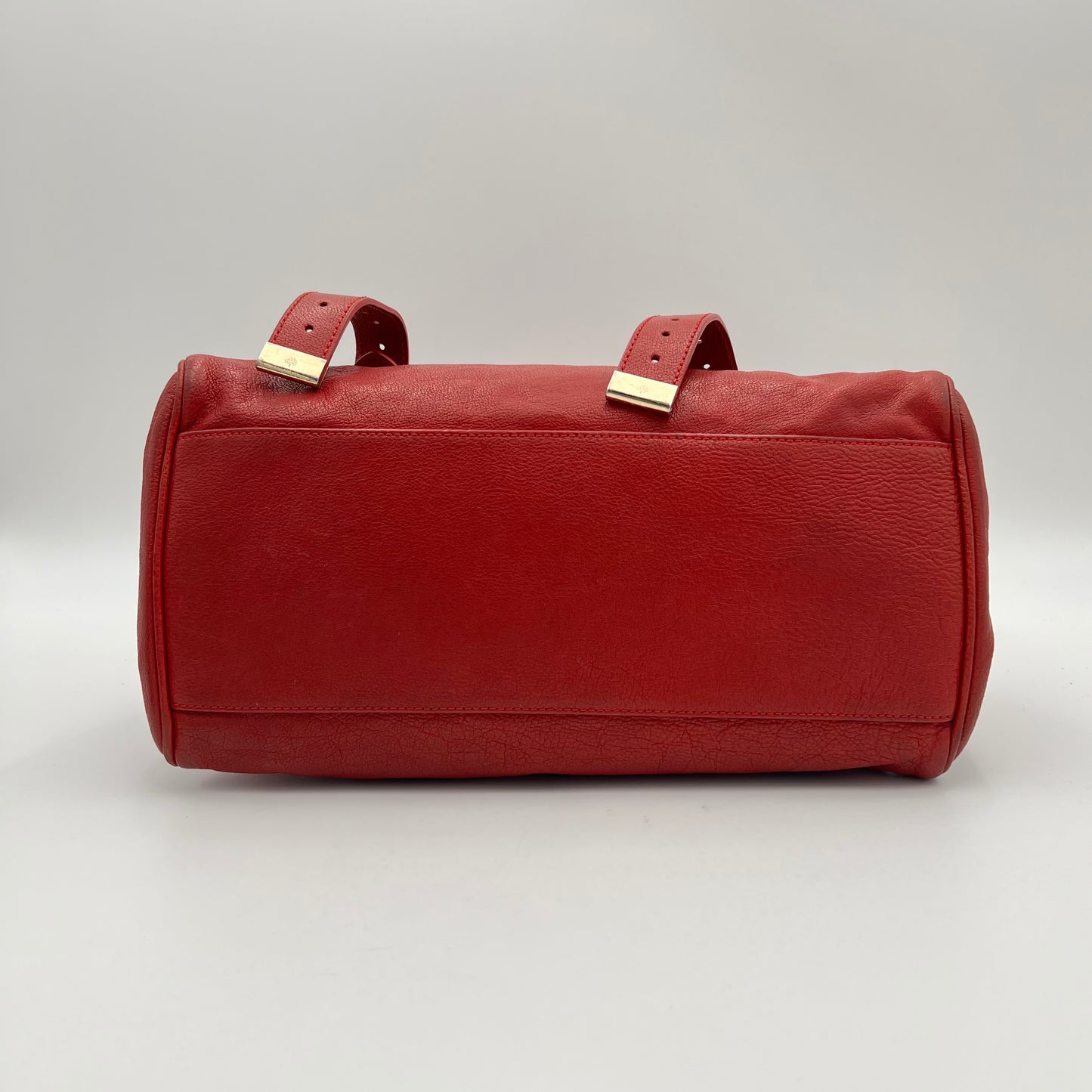 Mulberry Red Leather Alexa Satchel