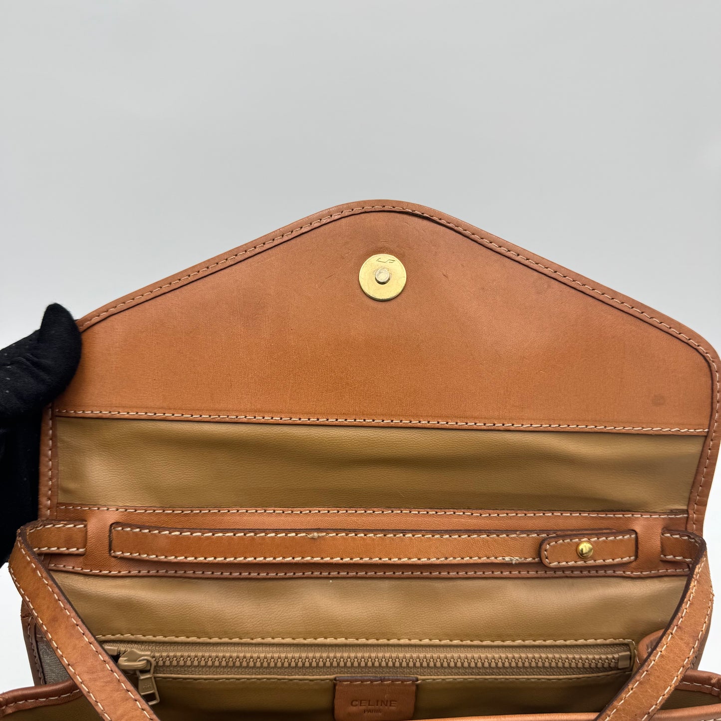 Celine Paris Macadam PVC Envelope Flap Crossbody