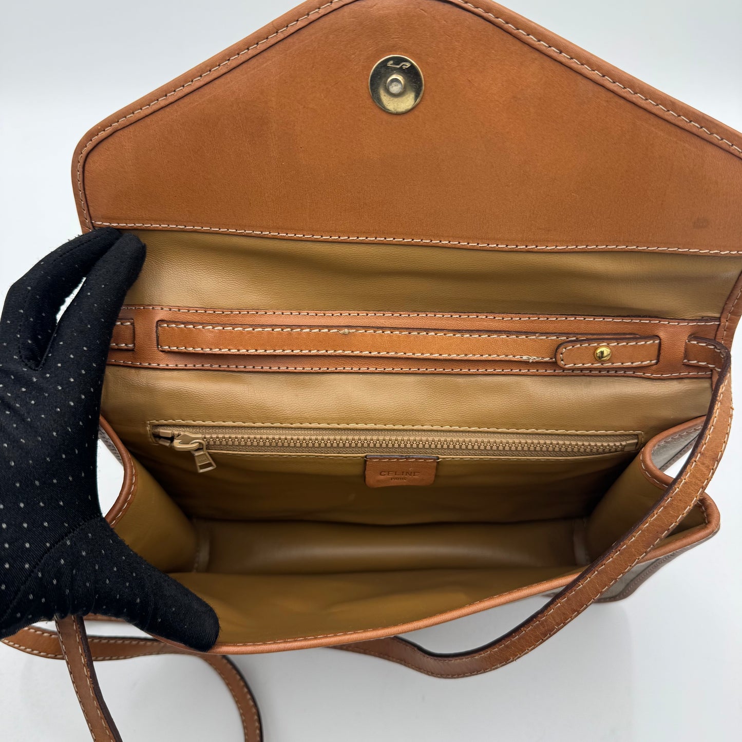 Celine Paris Macadam PVC Envelope Flap Crossbody