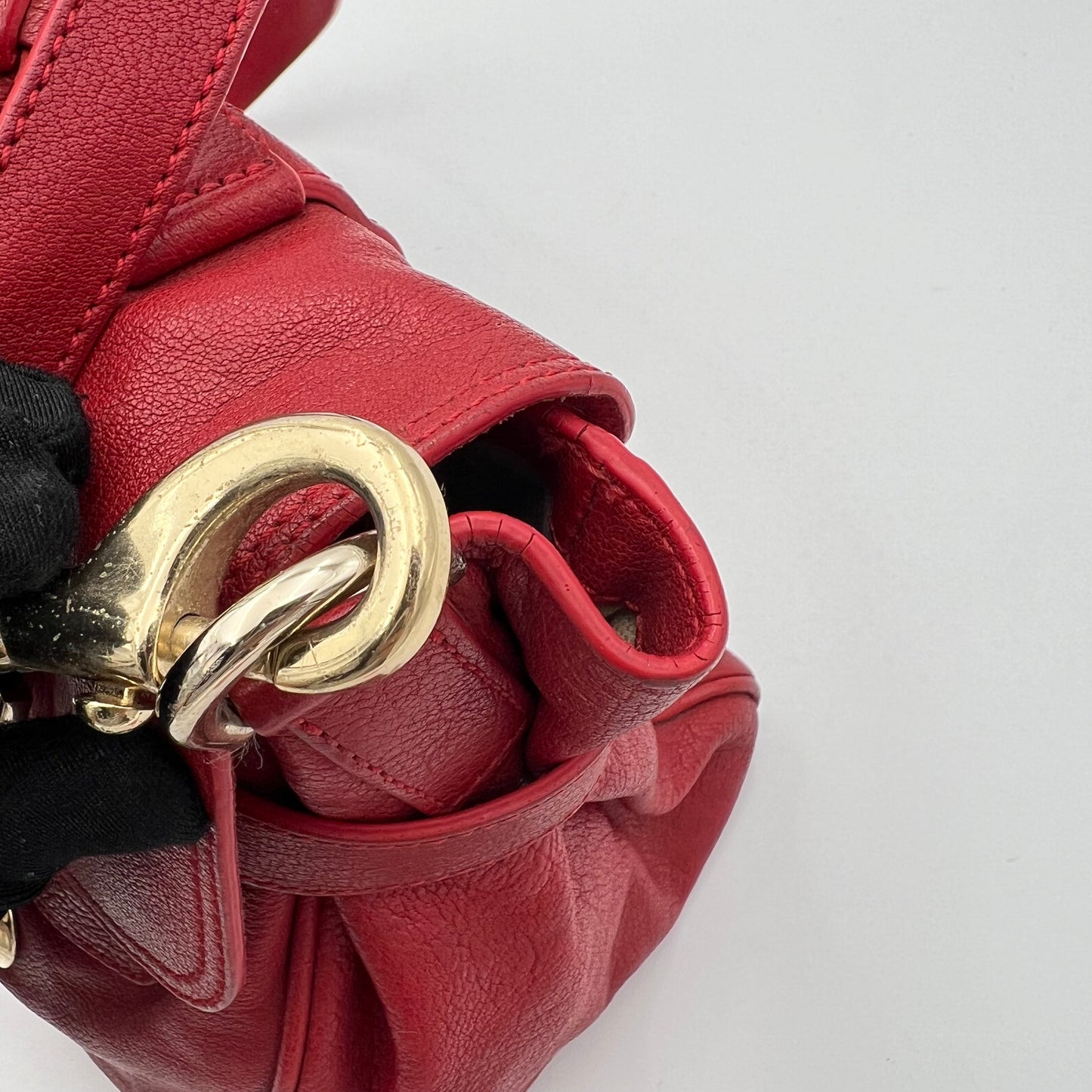 Mulberry Red Leather Alexa Satchel