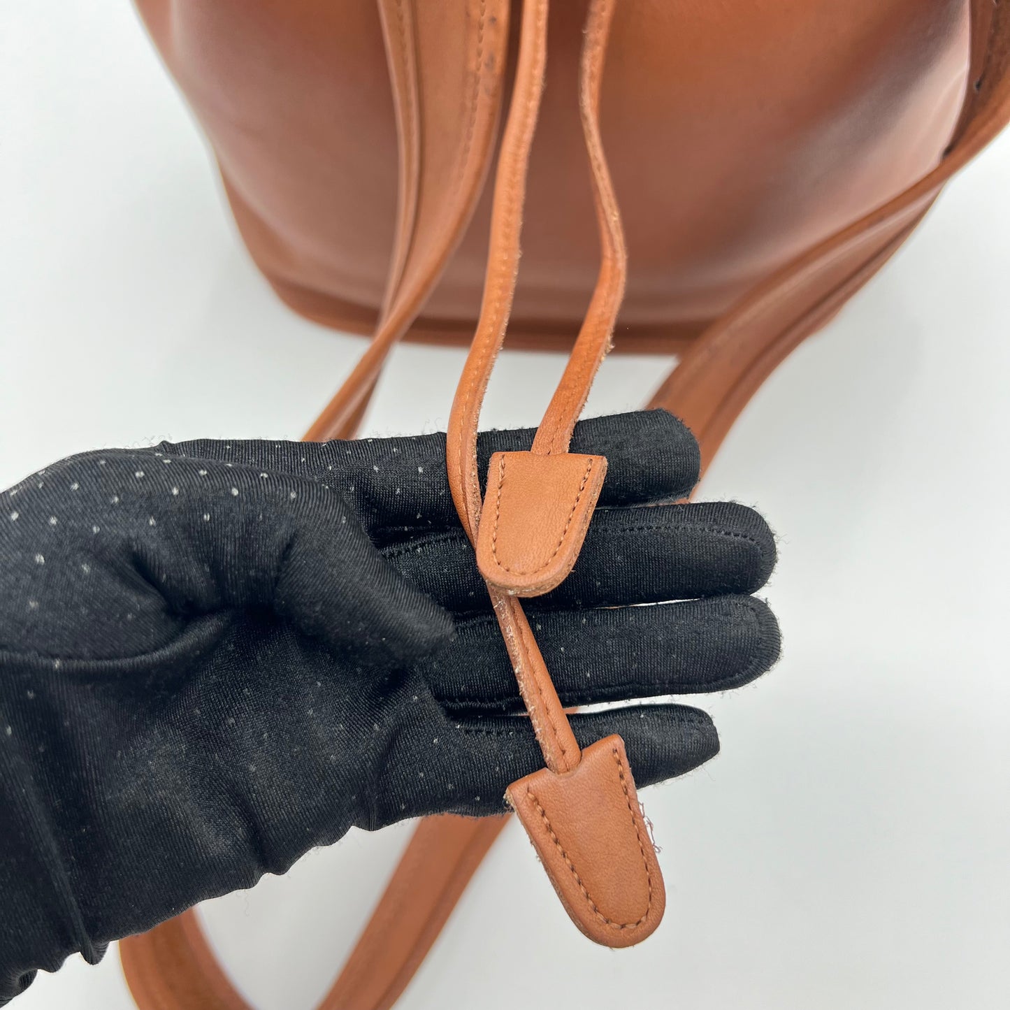 Coach Bristish Tan Lula's Legacy Drawstring Bucket Bag