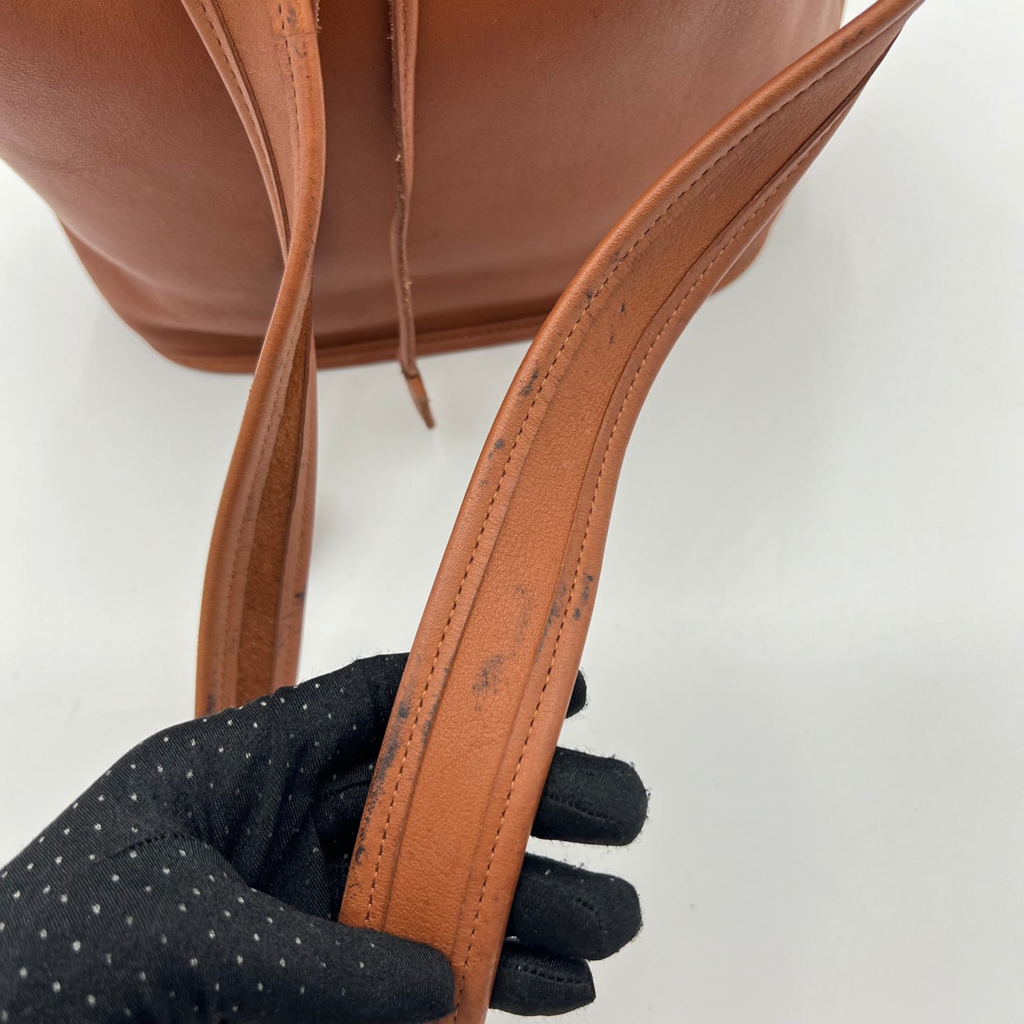 Coach Bristish Tan Lula's Legacy Drawstring Bucket Bag