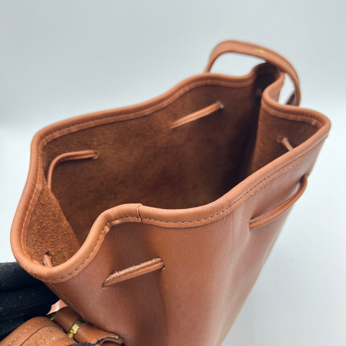 Coach Bristish Tan Lula's Legacy Drawstring Bucket Bag