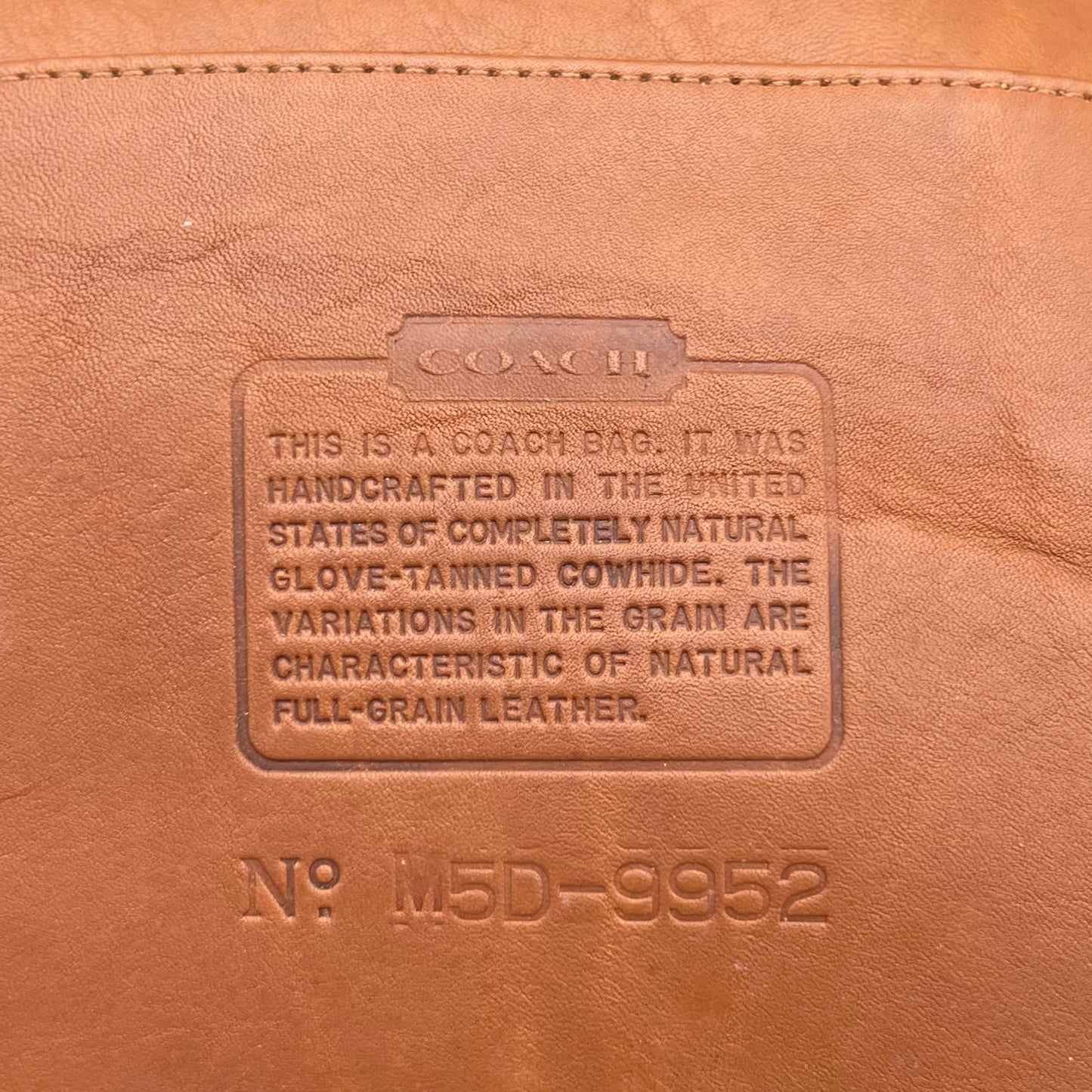 Coach Bristish Tan Lula's Legacy Drawstring Bucket Bag