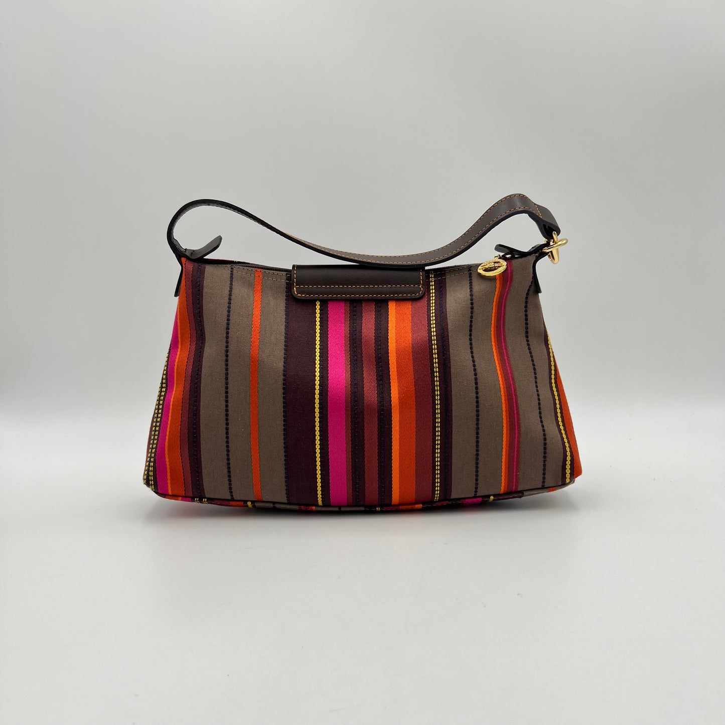 Longchamp Multicolor Striped Le Pliage Shoulder Bag
