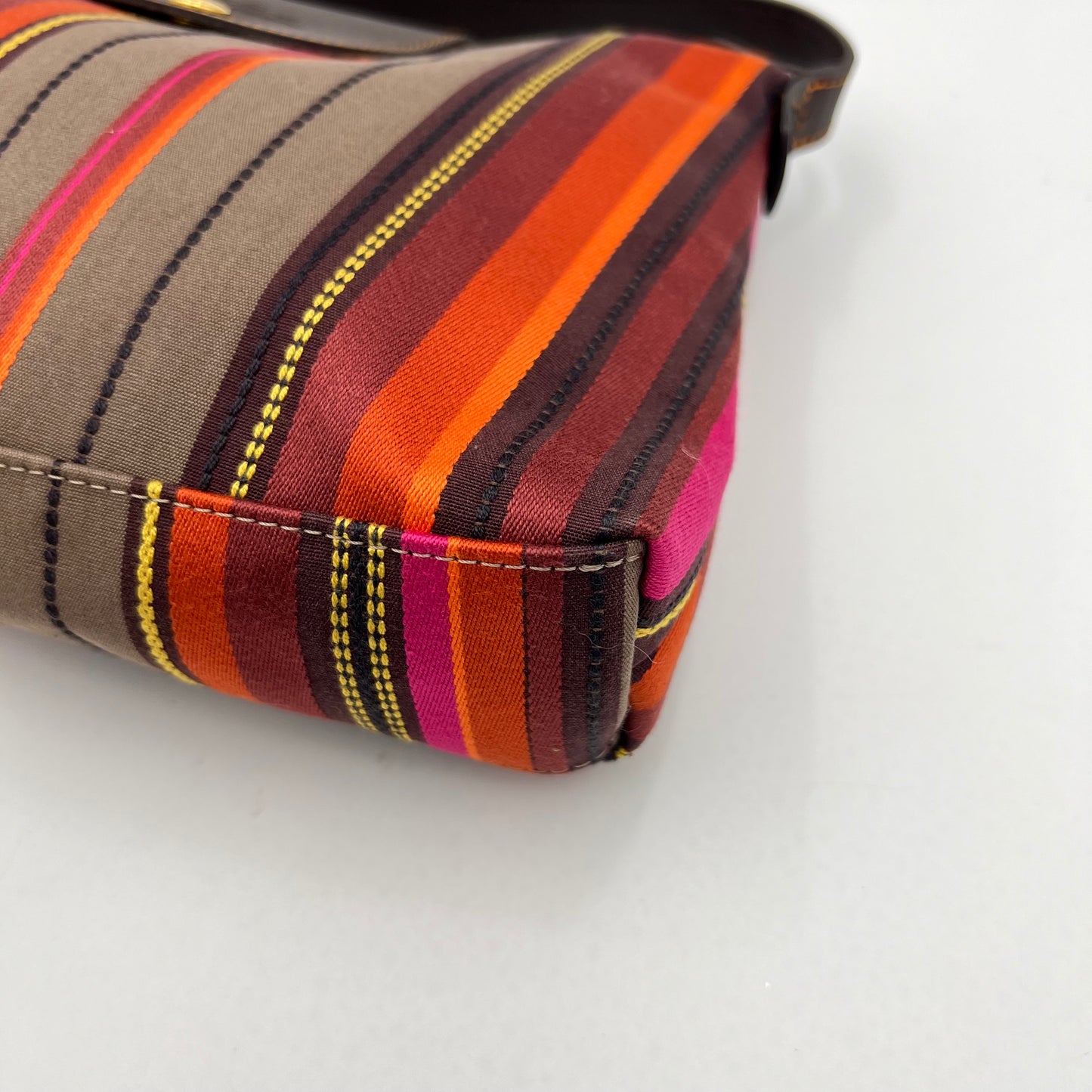 Longchamp Multicolor Striped Le Pliage Shoulder Bag
