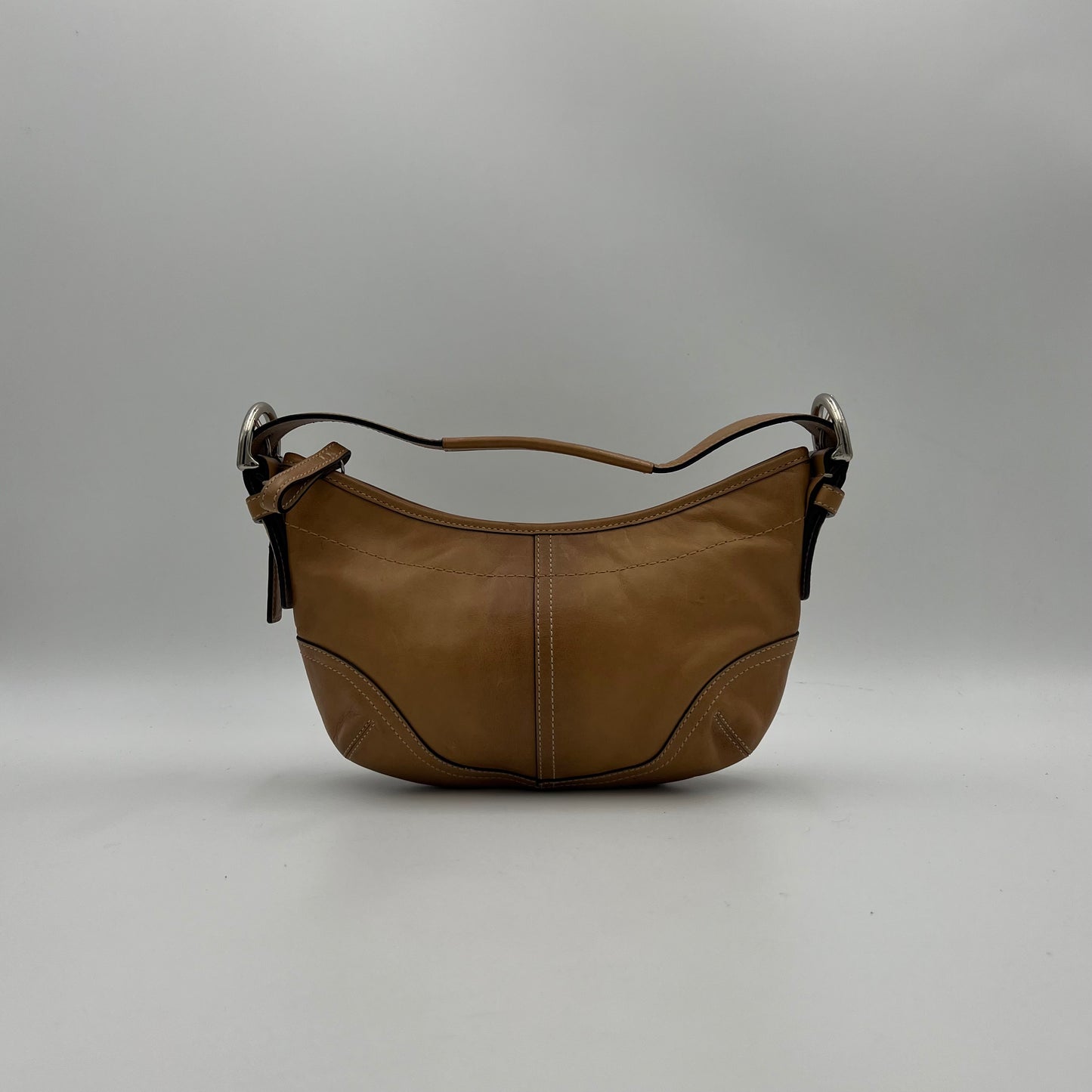 Coach Brown Leather Hobo Pochette