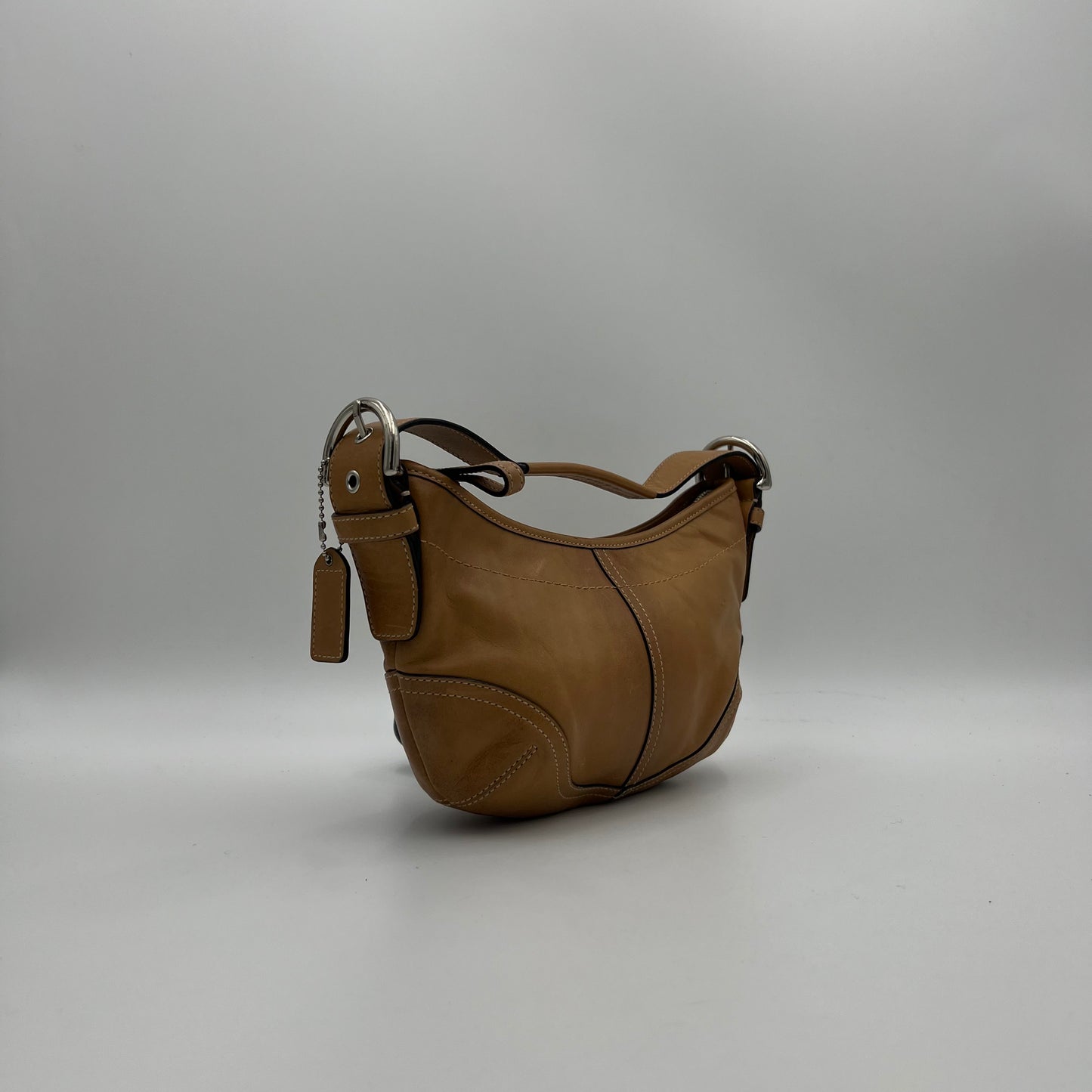 Coach Brown Leather Hobo Pochette