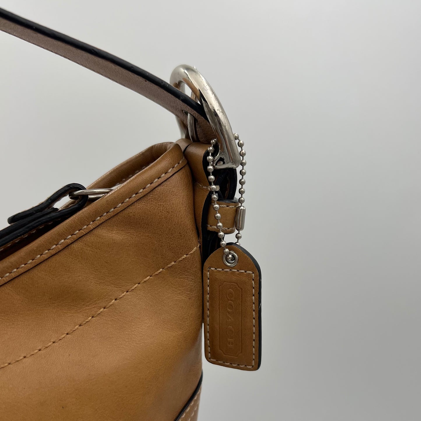 Coach Brown Leather Hobo Pochette