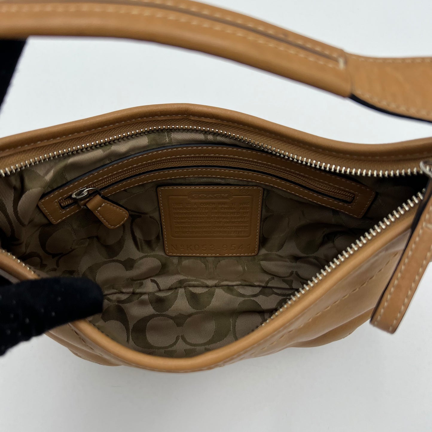 Coach Brown Leather Hobo Pochette