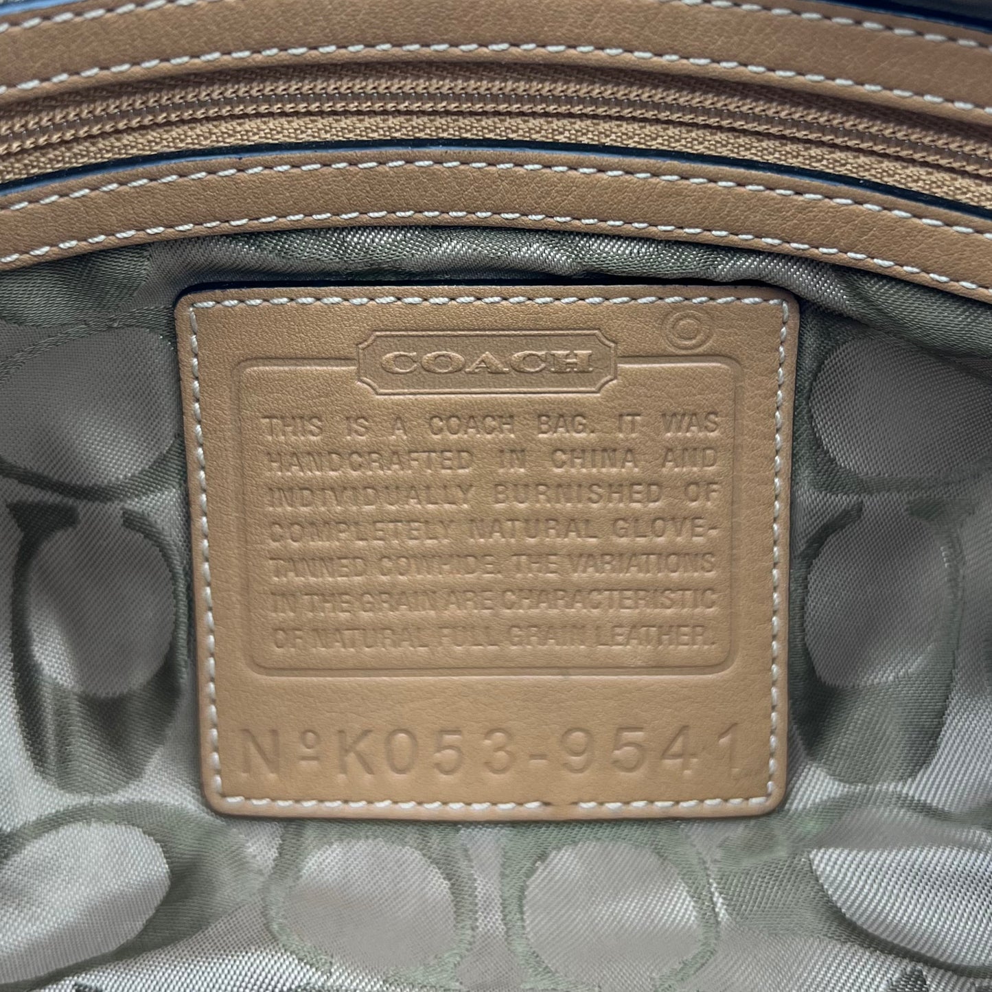 Coach Brown Leather Hobo Pochette