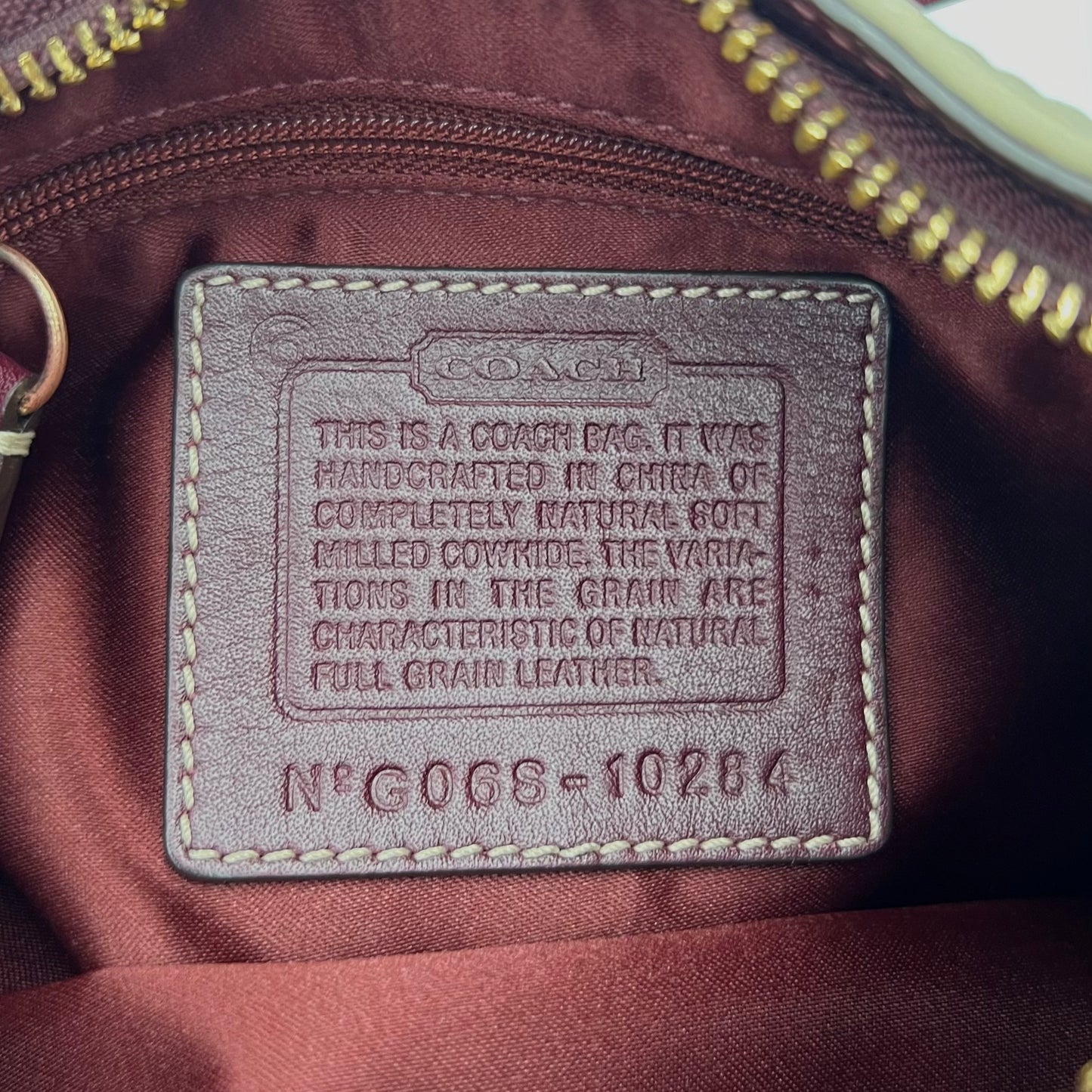 Coach Bone and Brown Soho Buckle Hobo Bag