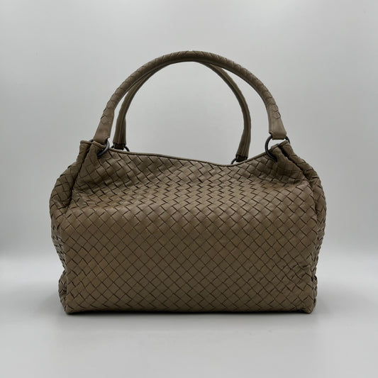 Bottega Veneta Light Brown Intrecciato Parachute Bag
