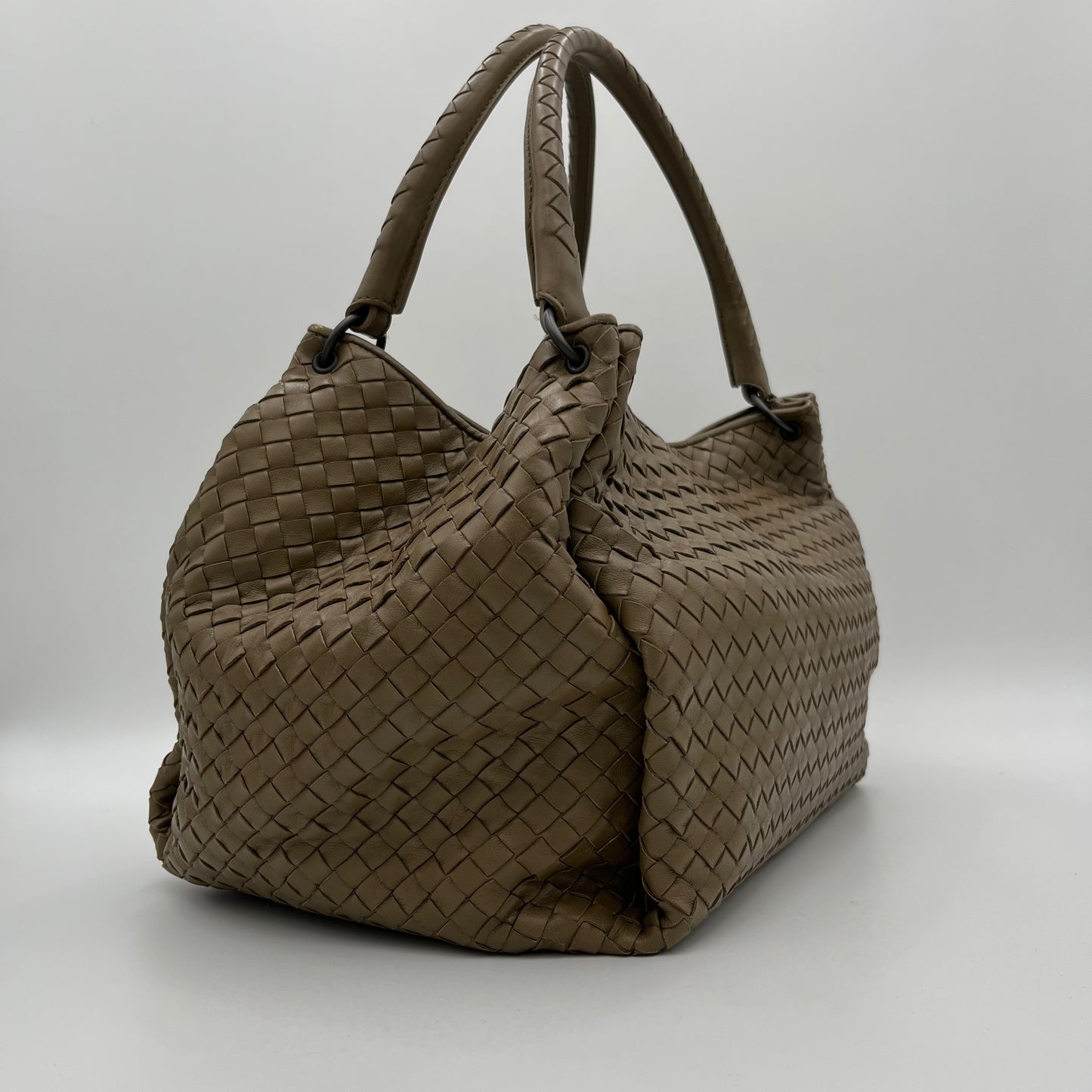Bottega Veneta Light Brown Intrecciato Parachute Bag