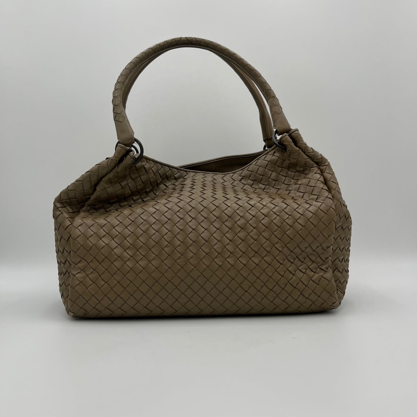 Bottega Veneta Light Brown Intrecciato Parachute Bag