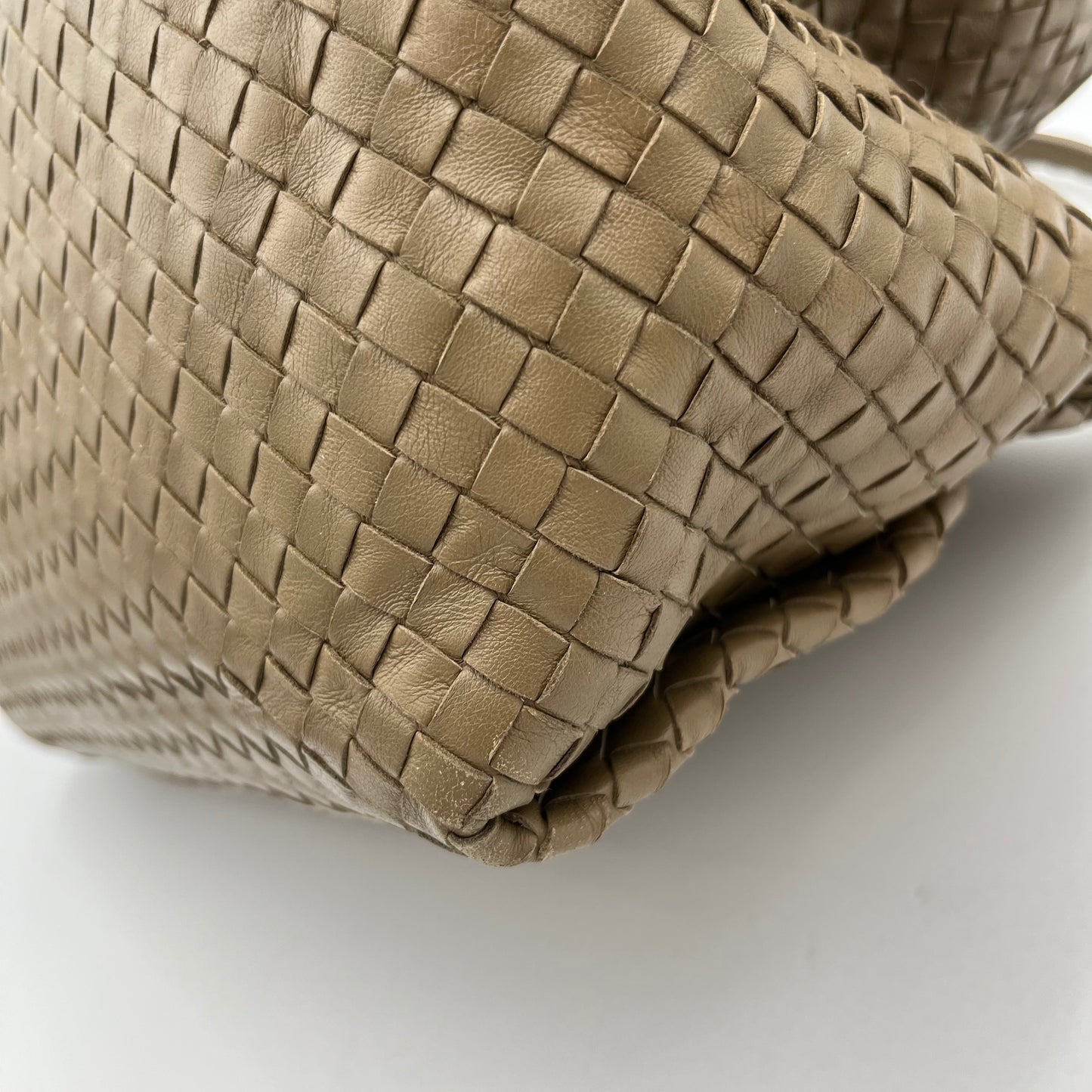 Bottega Veneta Light Brown Intrecciato Parachute Bag