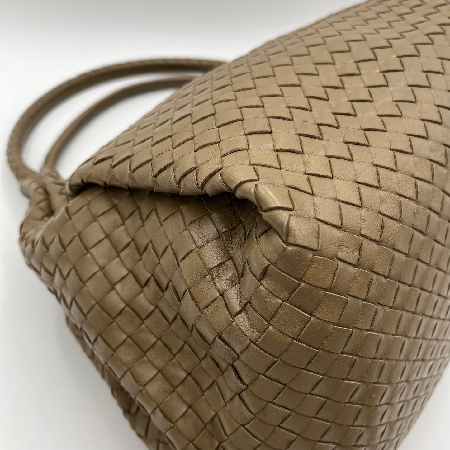 Bottega Veneta Light Brown Intrecciato Parachute Bag