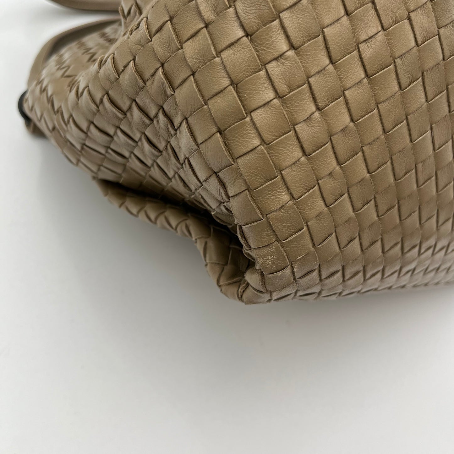Bottega Veneta Light Brown Intrecciato Parachute Bag