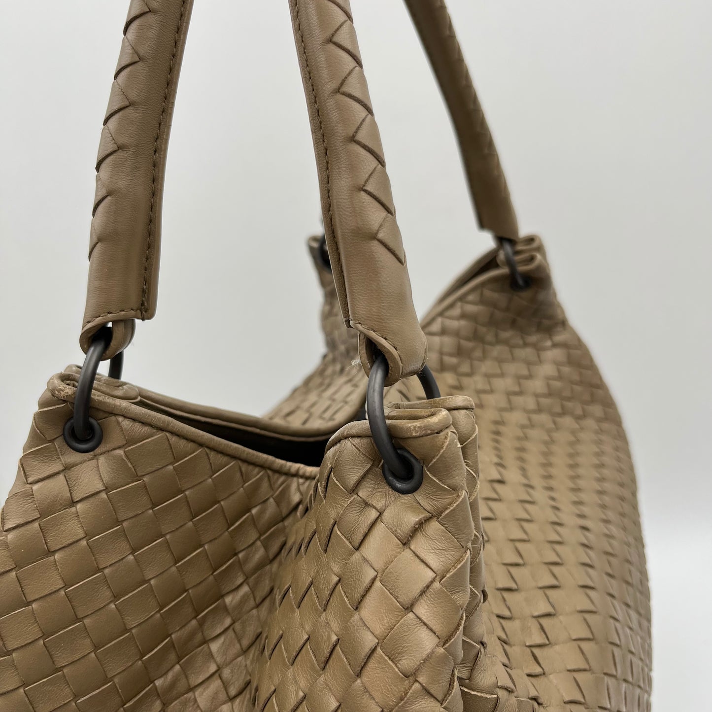 Bottega Veneta Light Brown Intrecciato Parachute Bag