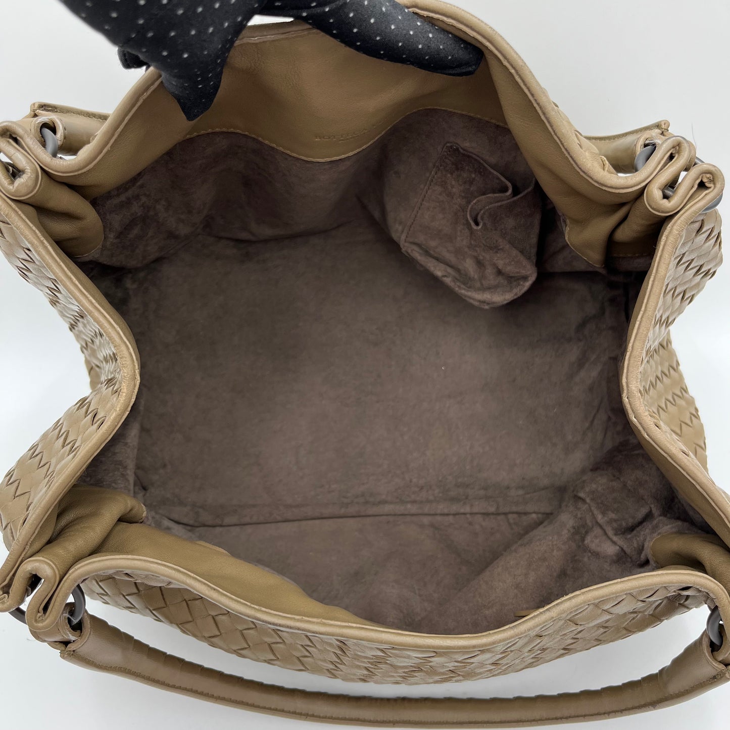 Bottega Veneta Light Brown Intrecciato Parachute Bag