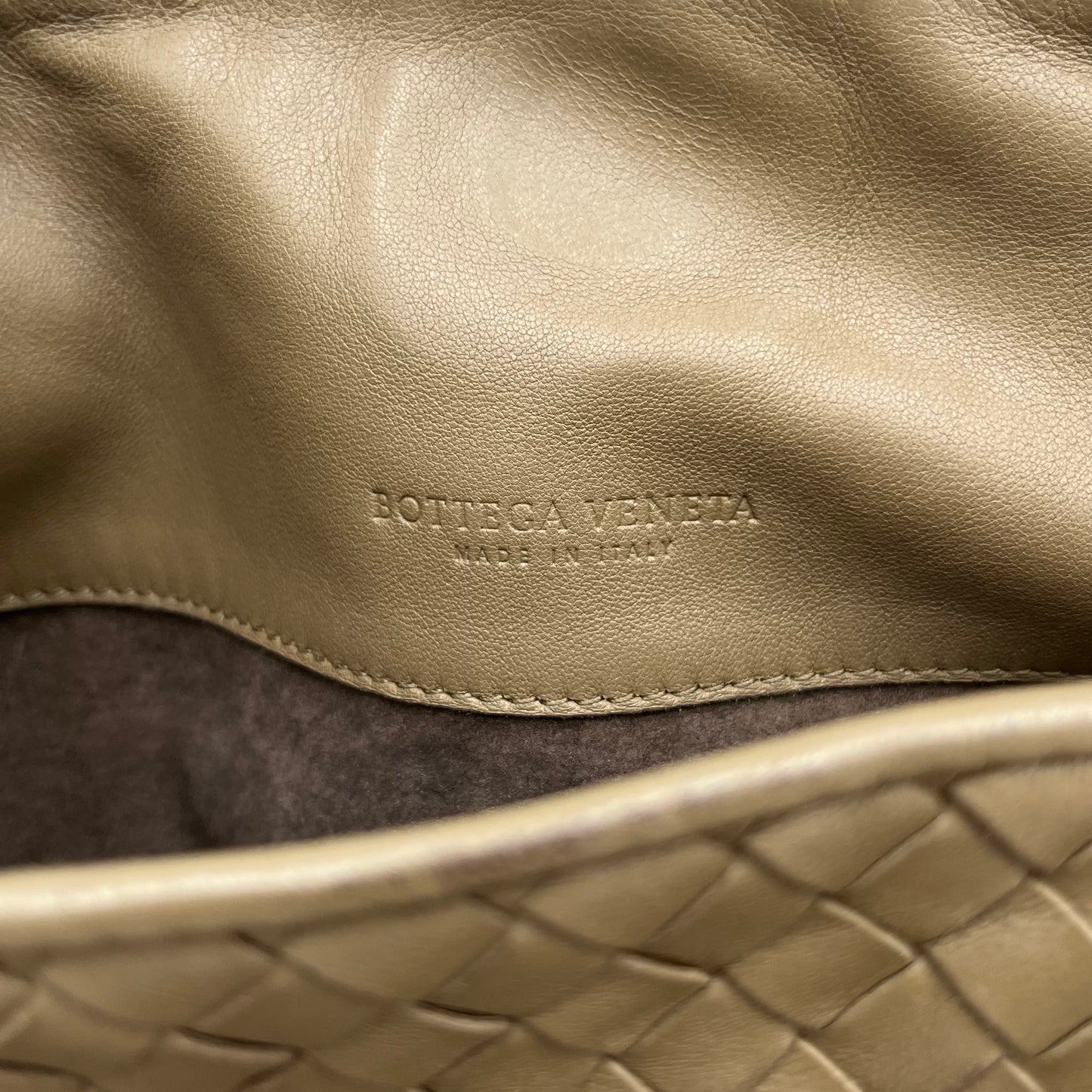 Bottega Veneta Light Brown Intrecciato Parachute Bag