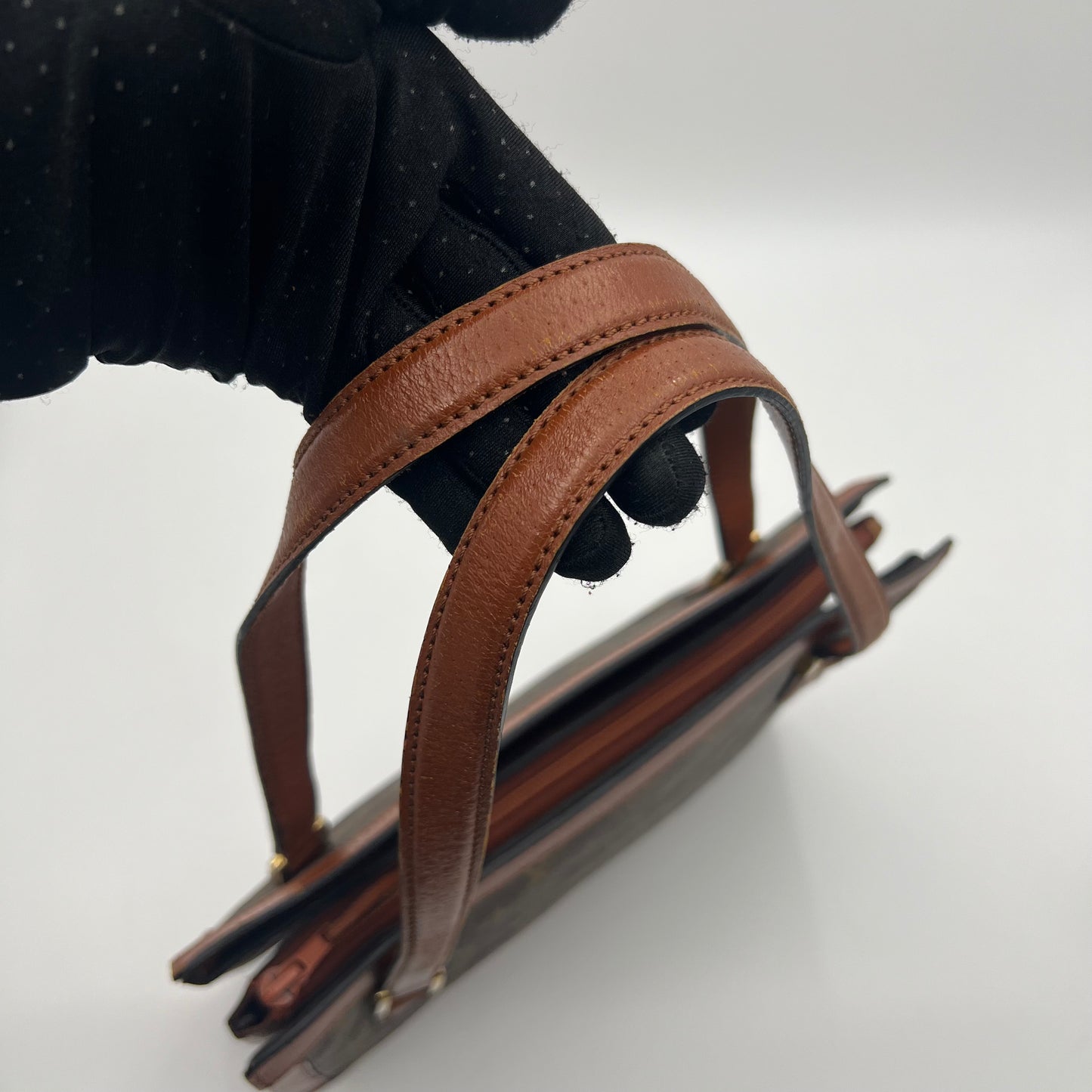 LV Vintage Monogram Sac Bavore 3 Poches Mini Tote Bavolet