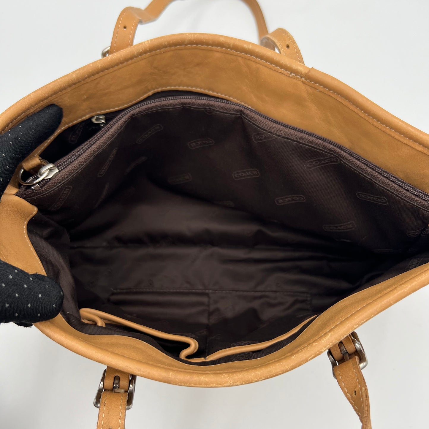 Coach Tan Leather Legacy Shopper's Tote