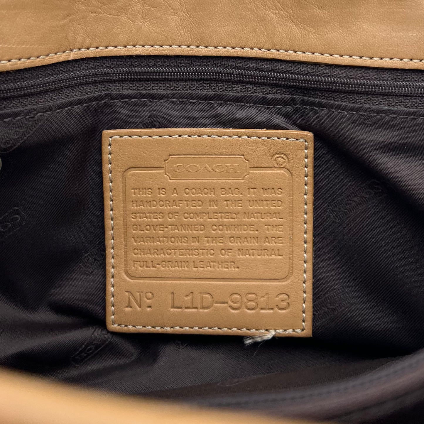 Coach Tan Leather Legacy Shopper's Tote