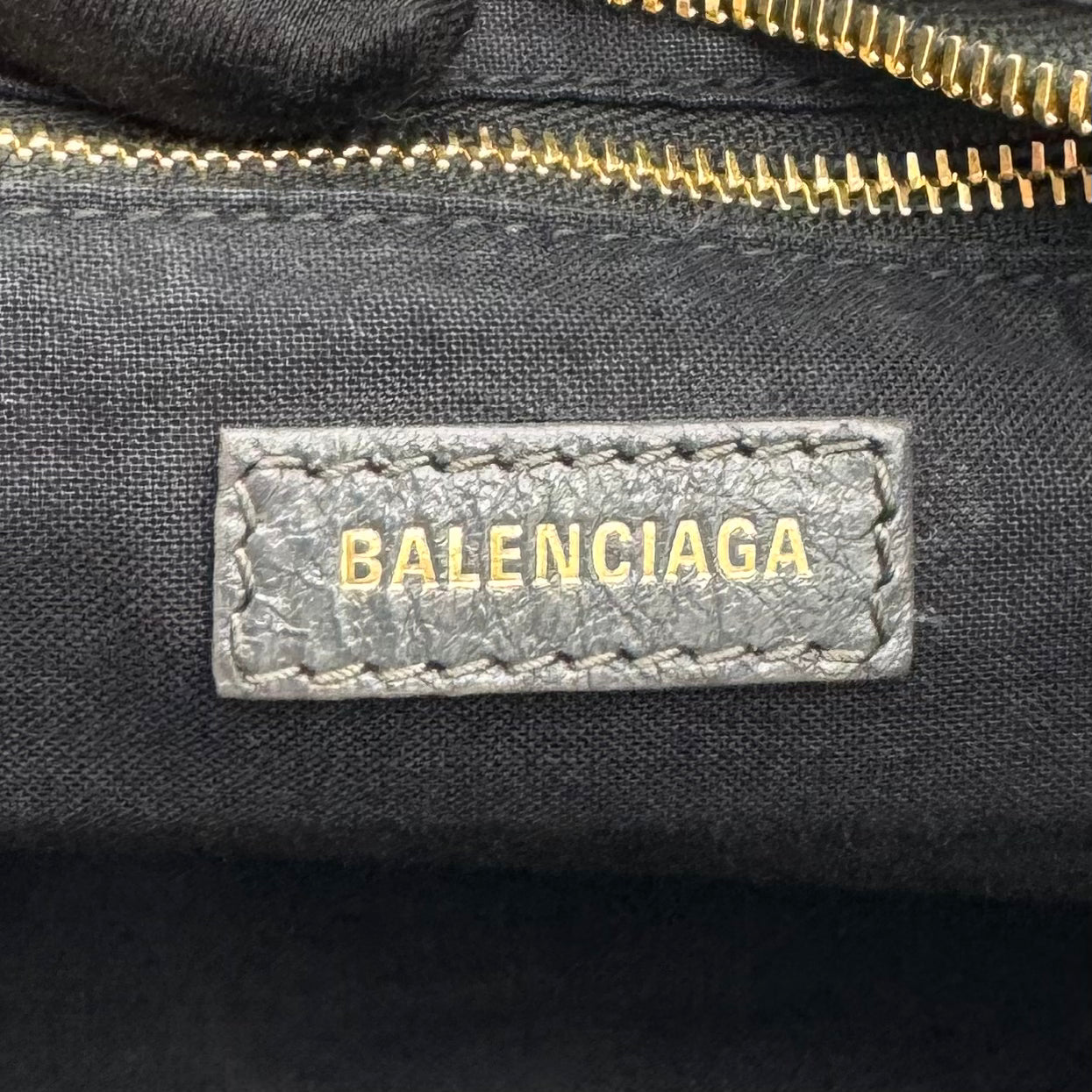Balenciaga Gray Leather Classic City GHW