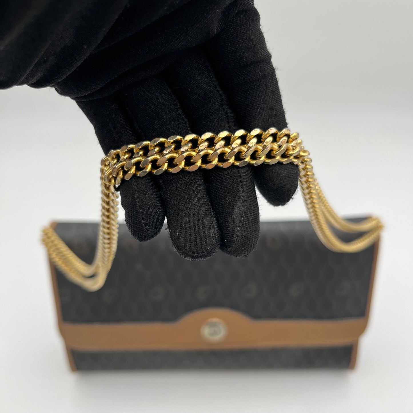 Christian Dior Dark Honeycomb Flap Chain Bag