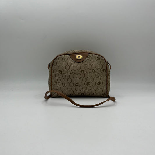 Christian Dior Light Honeycomb Semi Round Crossbody