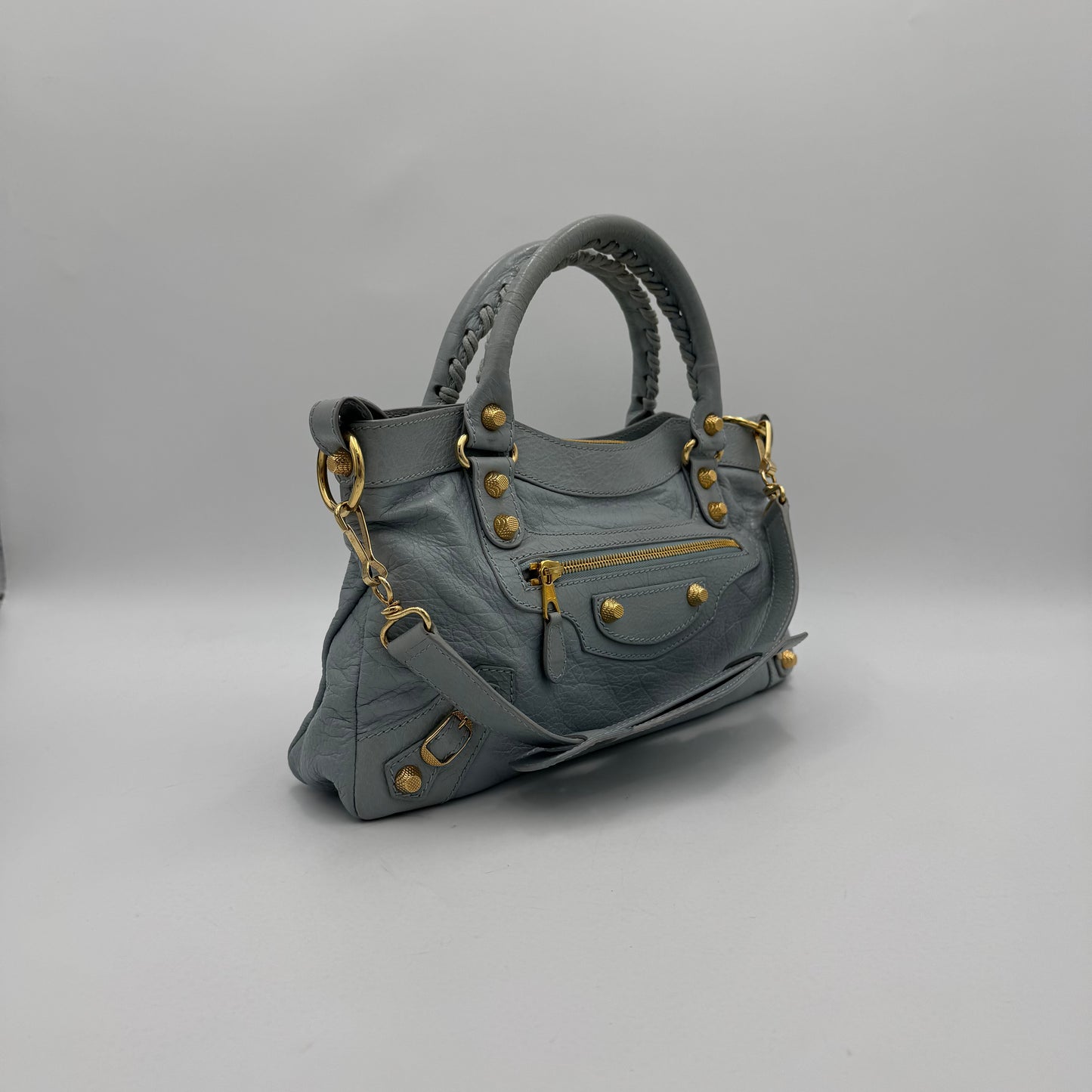 Balenciaga Light Blue Giant 12 First Bag GHW