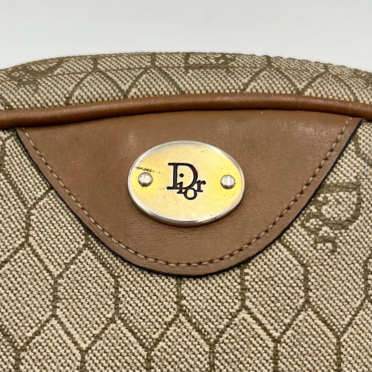 Christian Dior Light Honeycomb Semi Round Crossbody