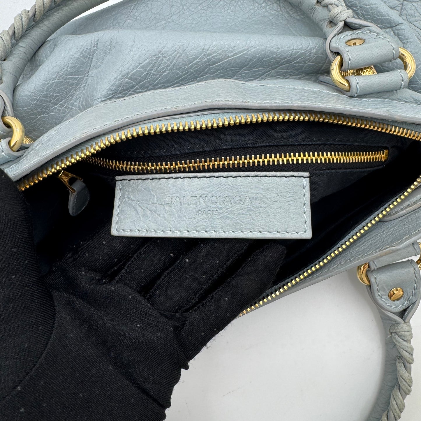 Balenciaga Light Blue Giant 12 First Bag GHW