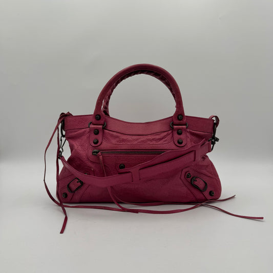 Balenciaga Pink Leather Classic First