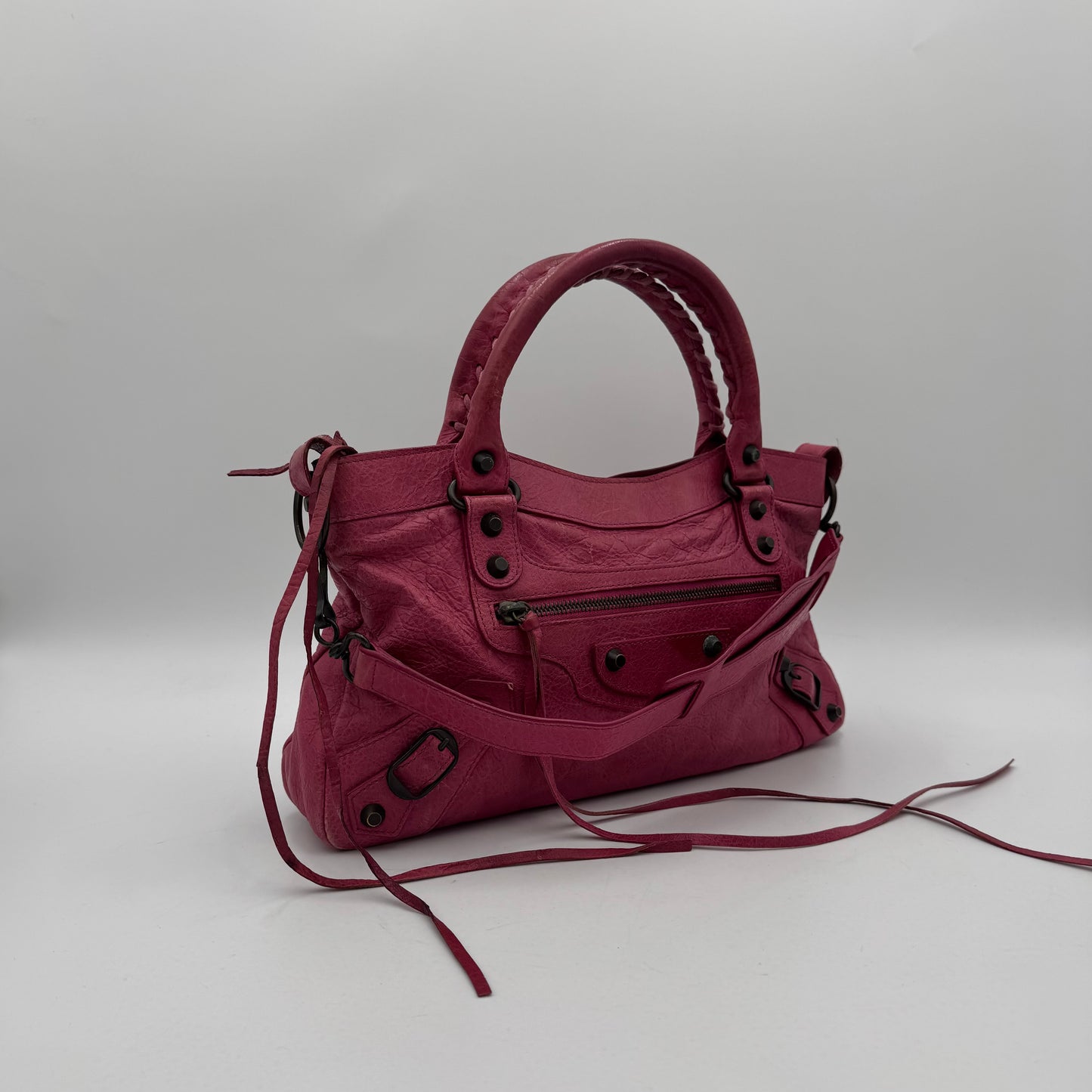 Balenciaga Pink Leather Classic First