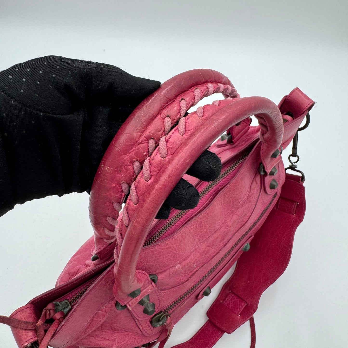 Balenciaga Pink Leather Classic First