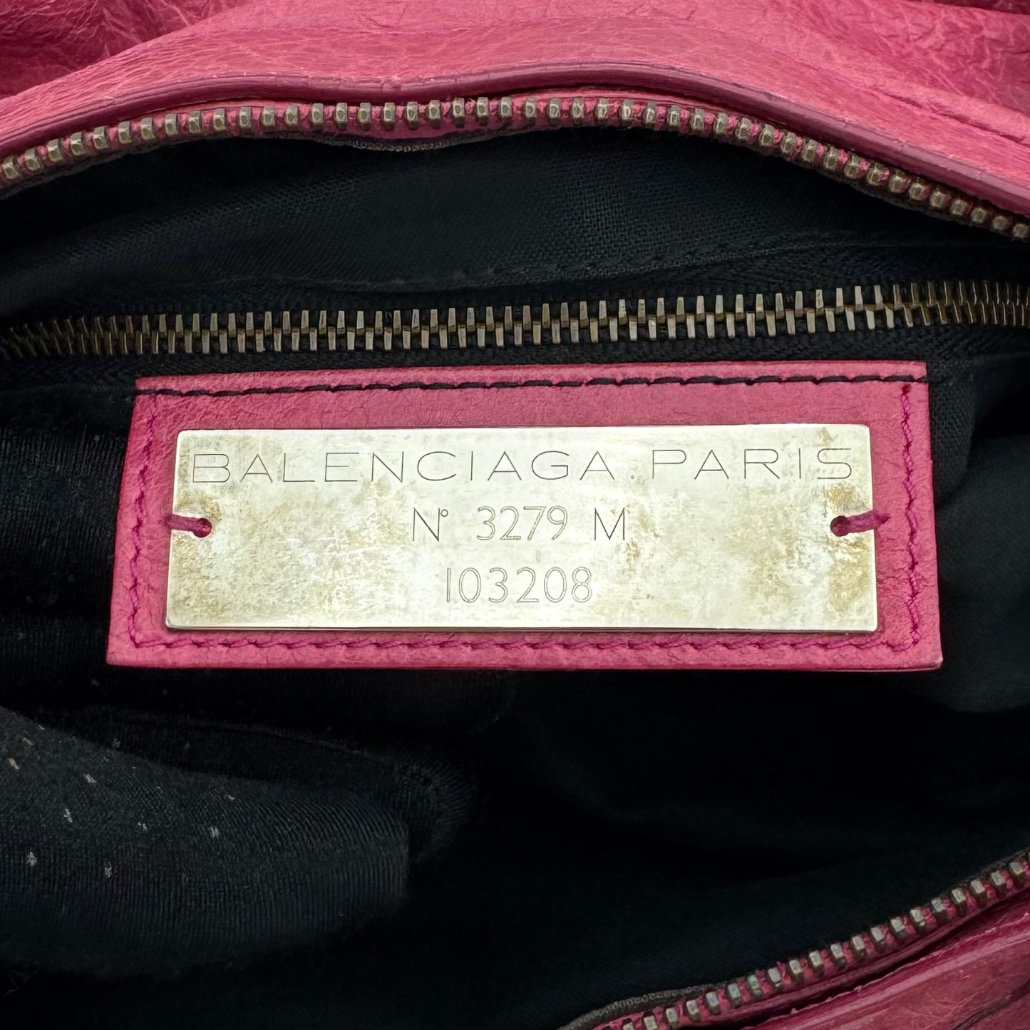 Balenciaga Pink Leather Classic First