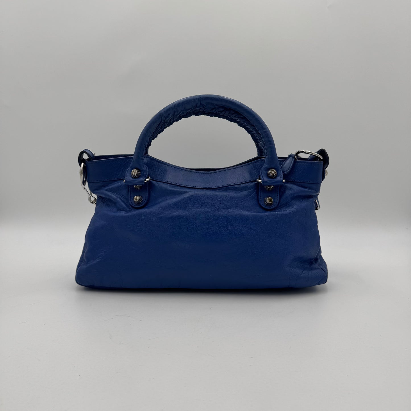 Balenciaga Royal Blue Giant 12 First Bag SHW