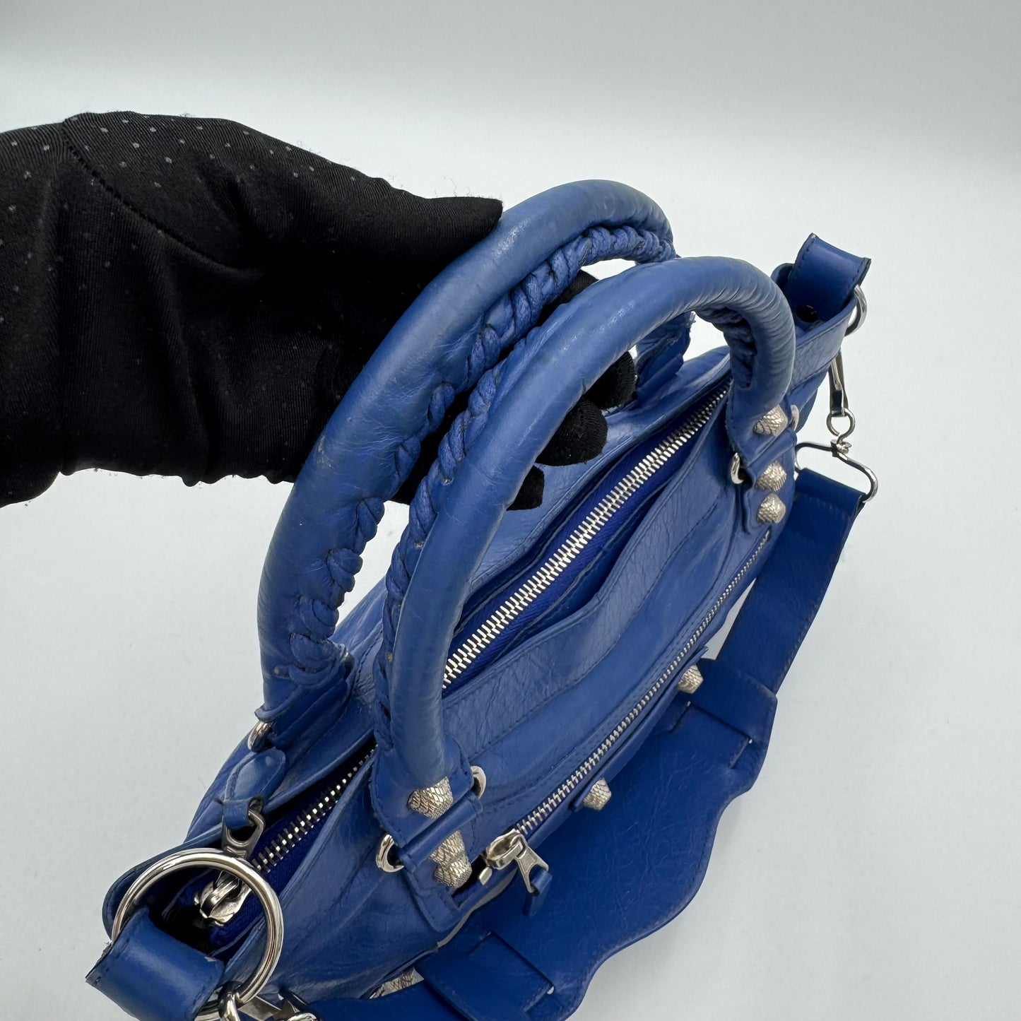 Balenciaga Royal Blue Giant 12 First Bag SHW