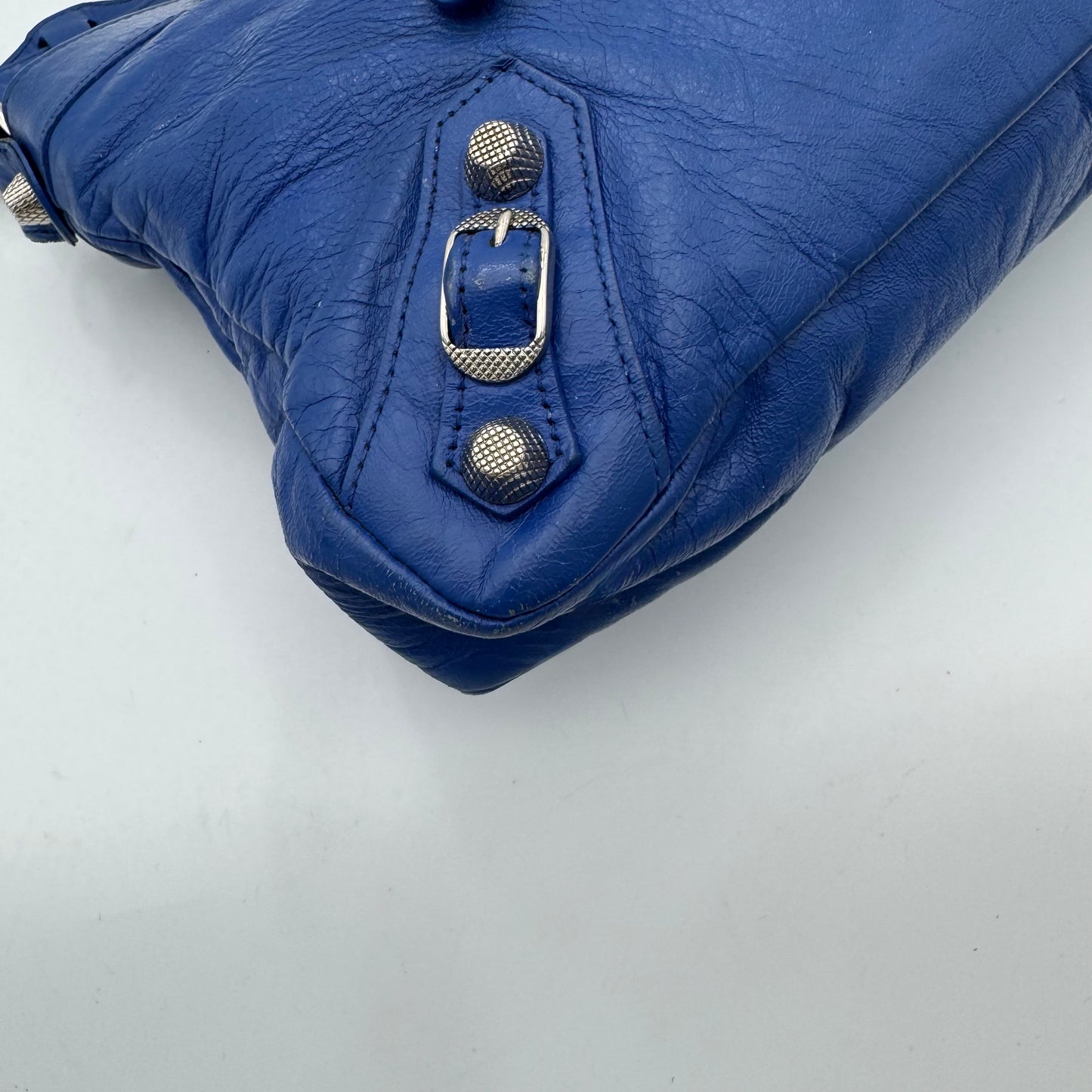 Balenciaga Royal Blue Giant 12 First Bag SHW