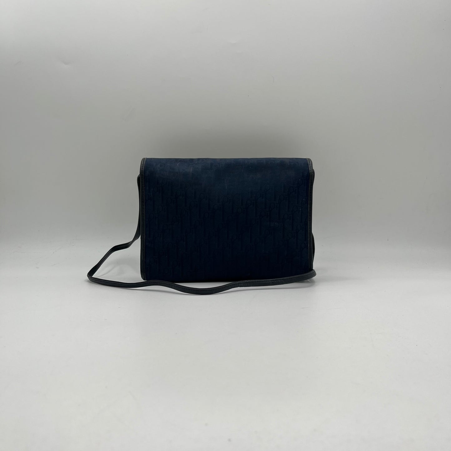 Christian Dior Dark Blue Trotter Flap Crossbody