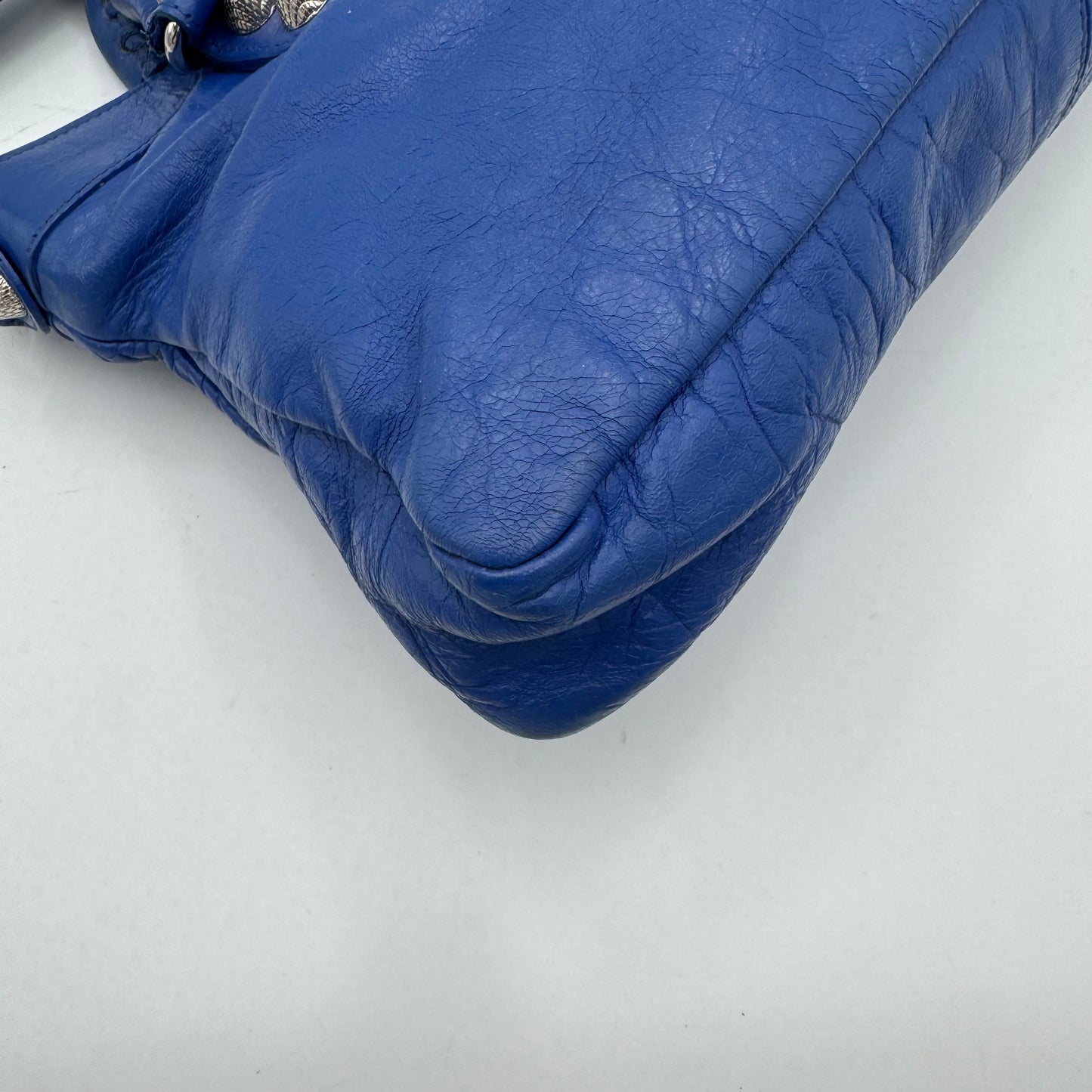 Balenciaga Royal Blue Giant 12 First Bag SHW