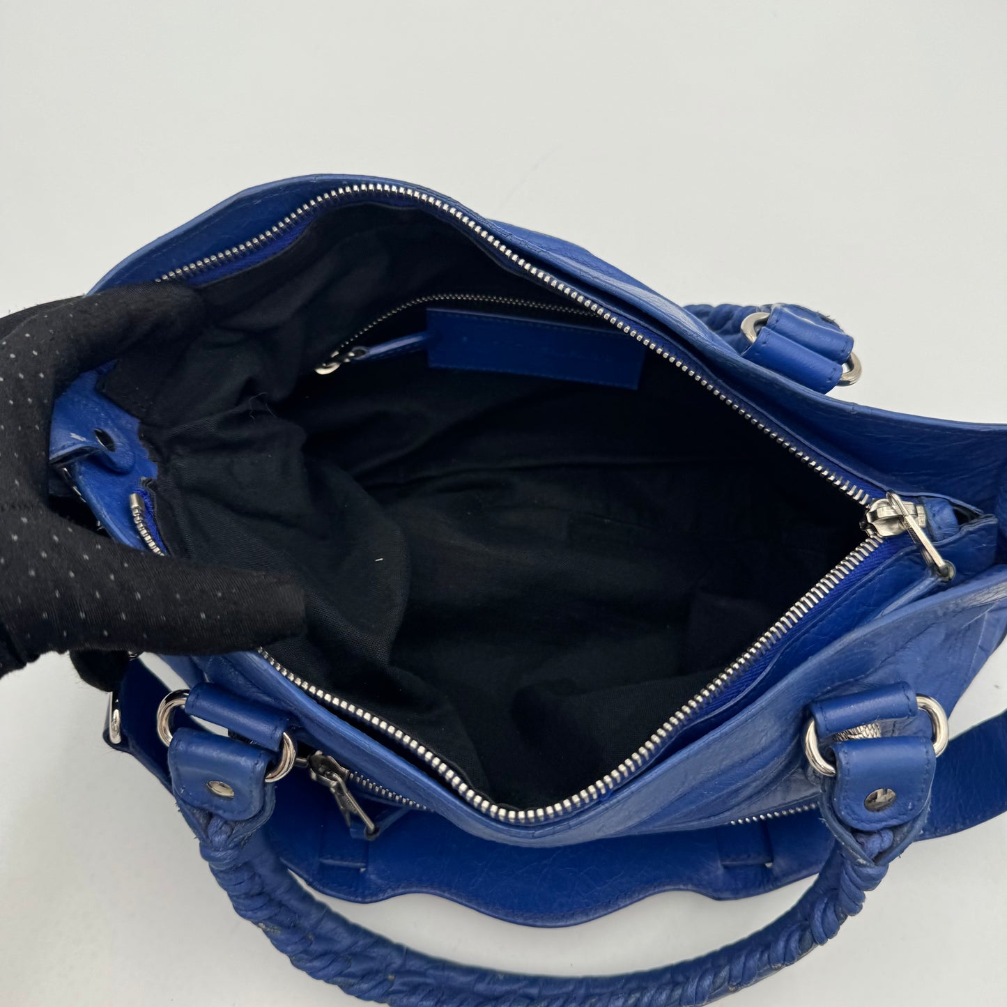 Balenciaga Royal Blue Giant 12 First Bag SHW