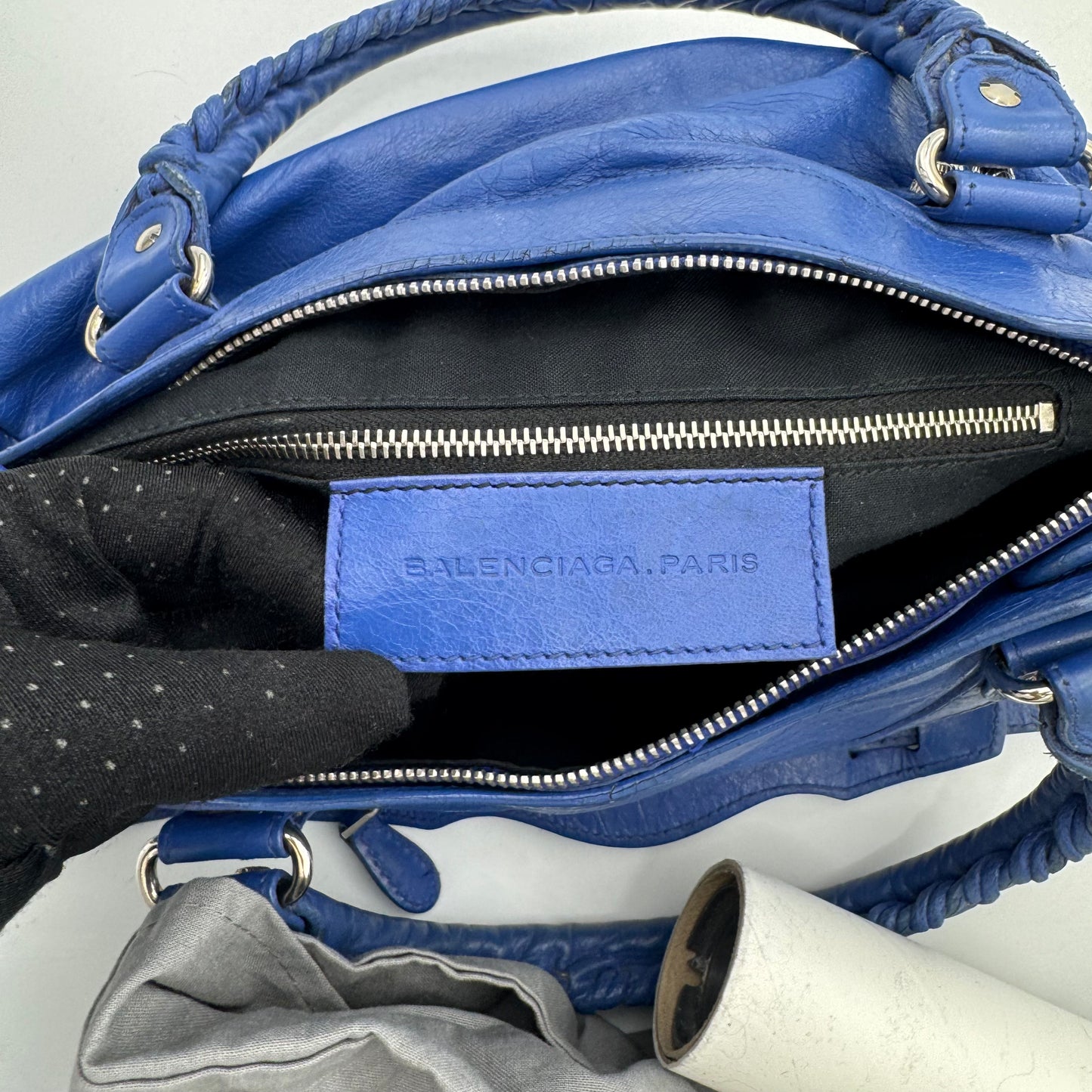 Balenciaga Royal Blue Giant 12 First Bag SHW
