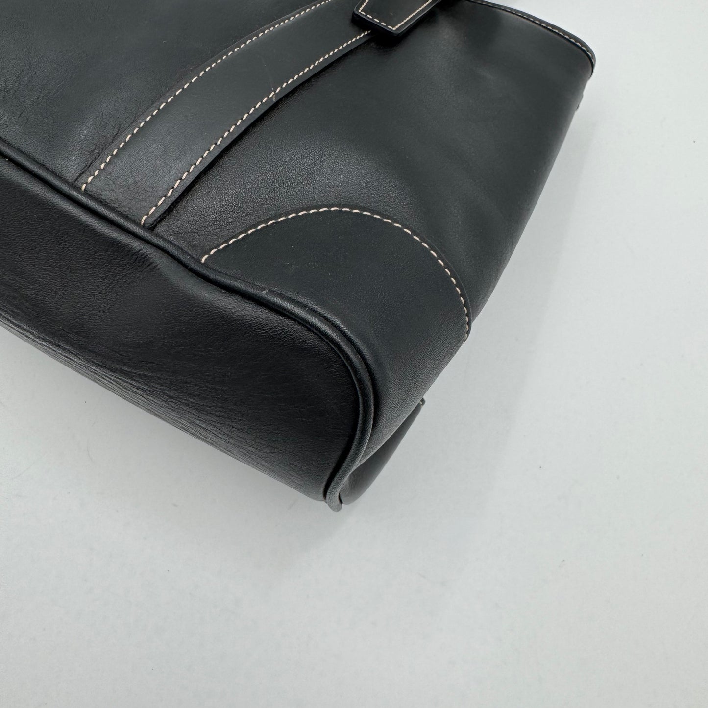 Coach Black Leather Hampton Handbag