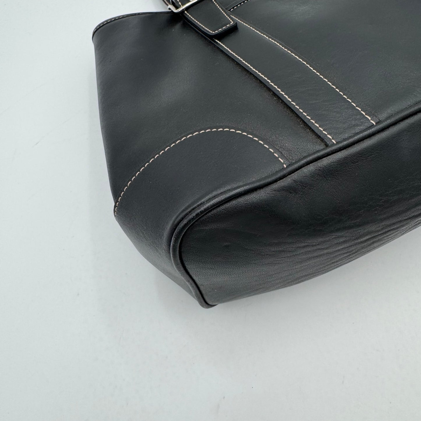Coach Black Leather Hampton Handbag